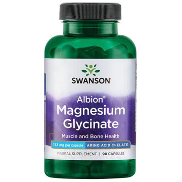 Magnesium Glycinate 133 mg Albion Chelated 90 kapslar Swanson