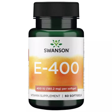 Vitamin E 400 IU 60 bløde kapsler Swanson