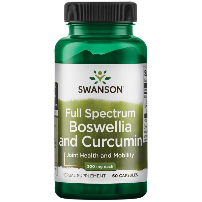 Boswellia et curcumine à spectre complet - 60 capsules Swanson