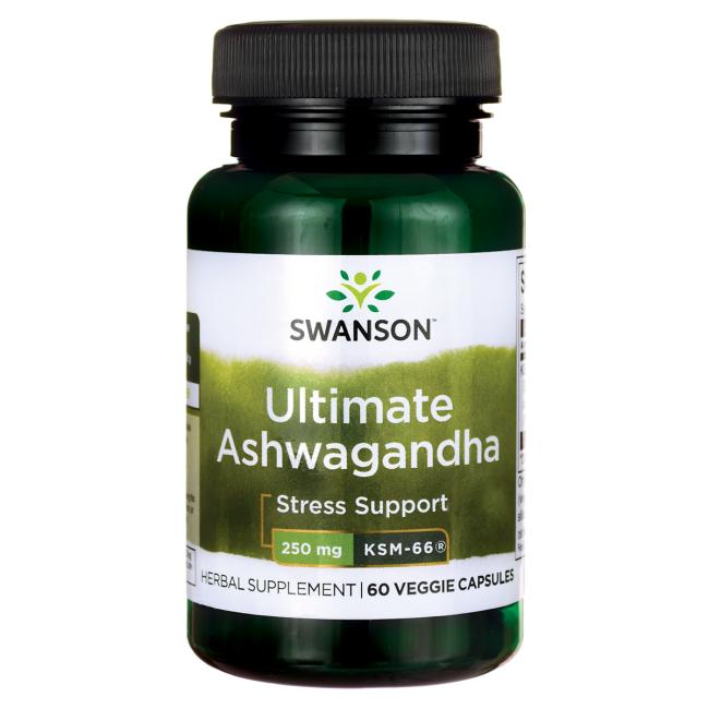 Ashwagandha Ultimate - KSM-66 - 250mg - 60 kapsler Swanson